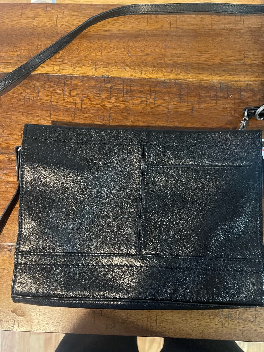 The Sak Black Leather Crossbody Bag